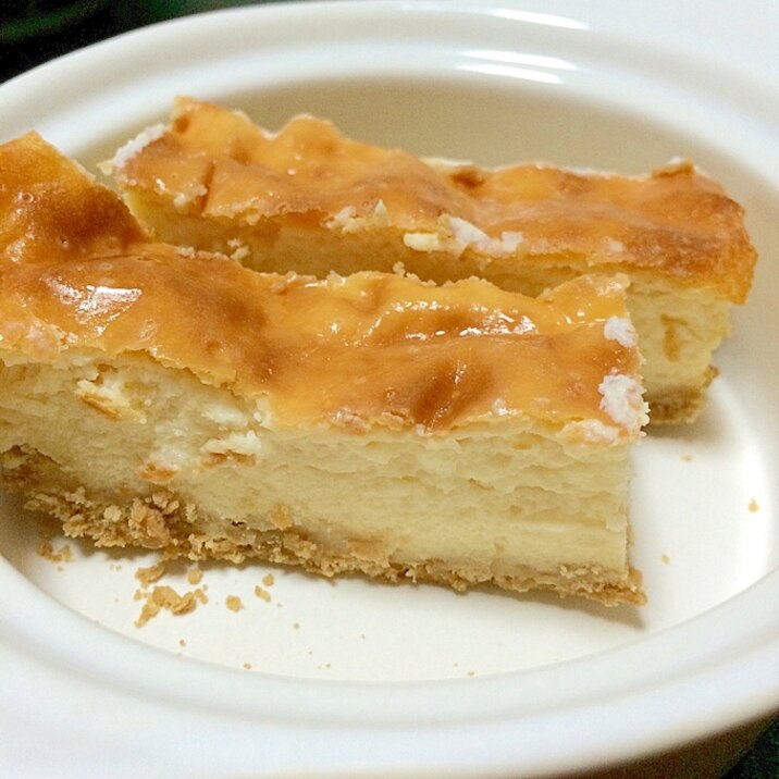 ヨーグルトでヘルシーチーズケーキ レシピ 作り方 By ちろみ0613 楽天レシピ
